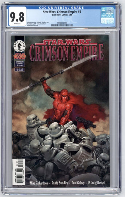 Star Wars Crimson Empire #3  CGC 9.8