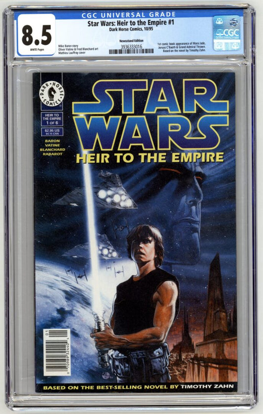 Star Wars Heir to the Empire #1   CGC 8.5  1st App. of Thrawn Newsstand