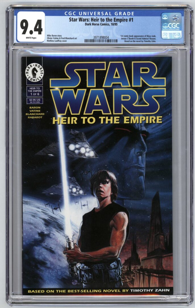 Star War Heir to the Empire #1  CGC 9.4  1st appearance of Thrawn