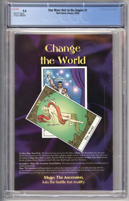 Star Wars Heir to the Empire #1  CGC 9.4  1st App. of Thrawn