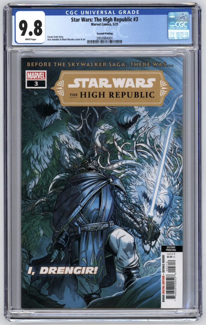 Star Wars The High Republic #3  2nd Print  CGC 9.8  1st App. of the Drengir