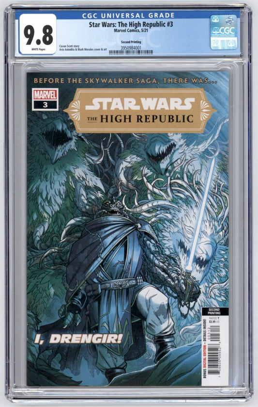 Star Wars The High Republic #3  2nd Print  CGC 9.8  1st App. of the Drengir