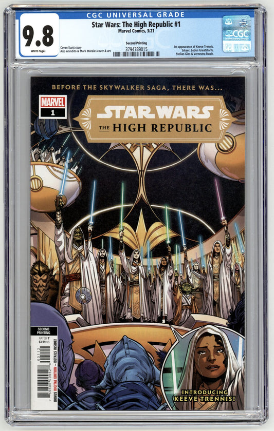 Star Wars: The High Republic #1  2nd Print  CGC 9.8