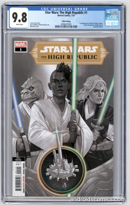 Star Wars The High Republic #1  CGC 9.8  5th Print