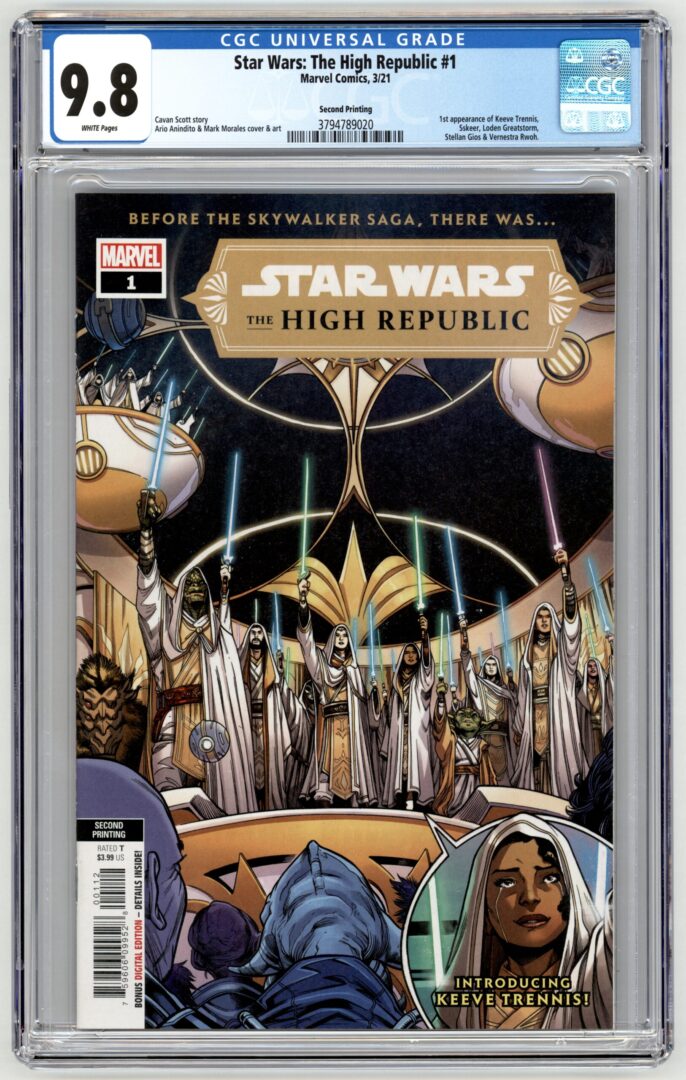 Star Wars The High Republic #1  2nd Print  CGC 9.8