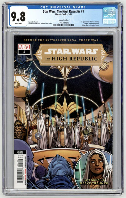 Star Wars The High Republic #1  2nd Print  CGC 9.8