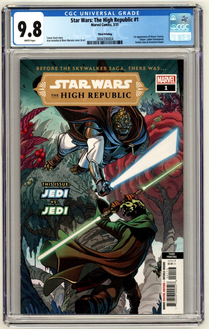 Star Wars: The High Republic #1  3rd Print  CGC 9.8