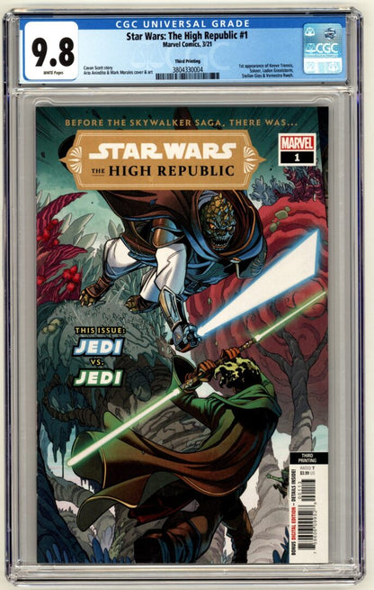 Star Wars: The High Republic #1  3rd Print  CGC 9.8