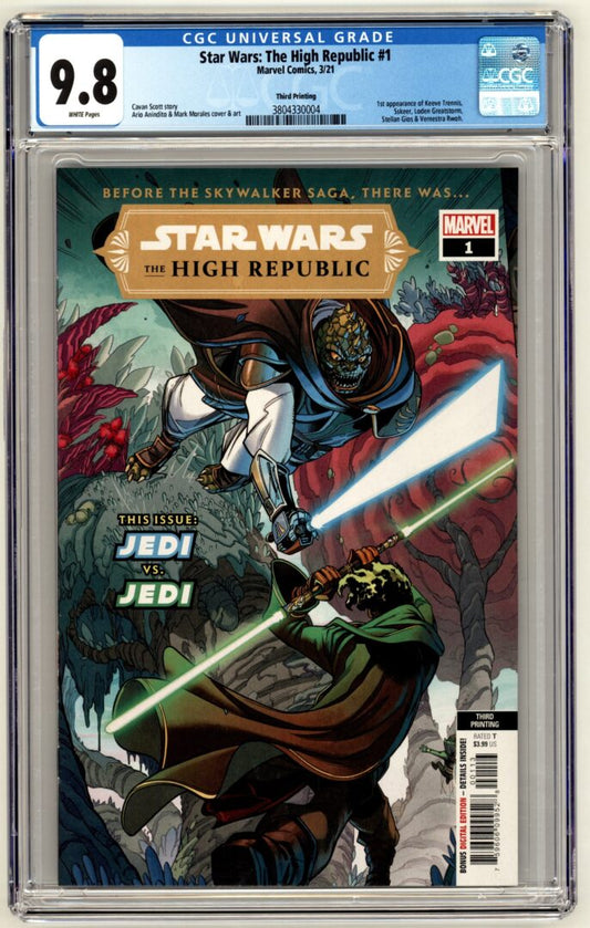 Star Wars: The High Republic #1  3rd Print  CGC 9.8