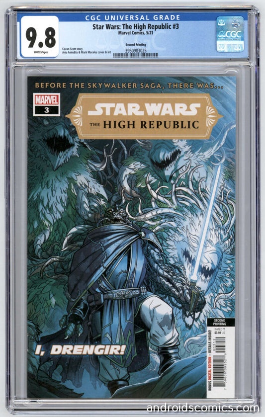 Star Wars The High Republic #3  CGC 9.8  2nd print 1st App. of the Drengir