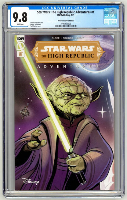Star Wars: The High Republic Adventures #1  CGC 9.8  Variant Cover