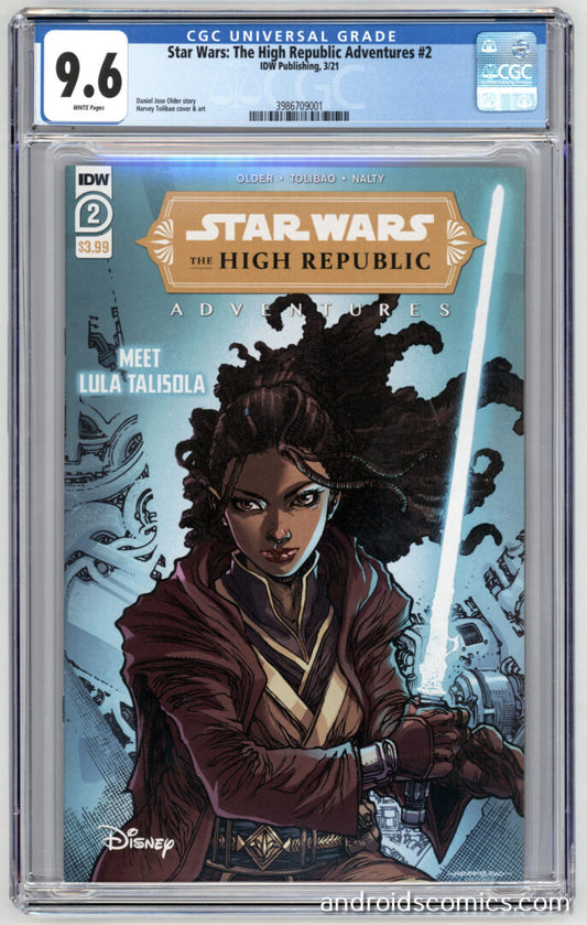 Star Wars High Republic Adventures #2  CGC 9.6  1st App. of Marchion Ro