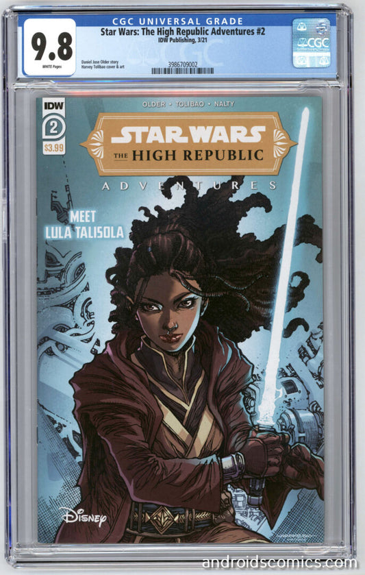 Star Wars High Republic Adventures #2 CGC 9.8 1st App. of Marchion Ro
