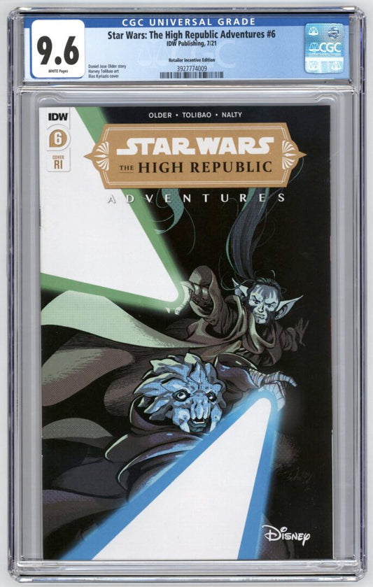Star Wars The High Republic Adventures #6  CGC 9.6  1st App. of  Obratuk