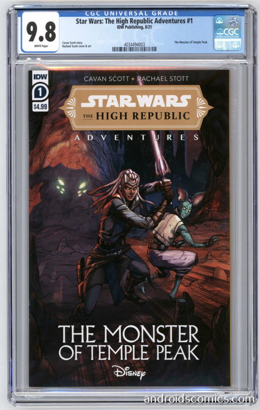 Star Wars  The High Republic Adventures  The Monster of Temple Peak #1  CGC 9.8