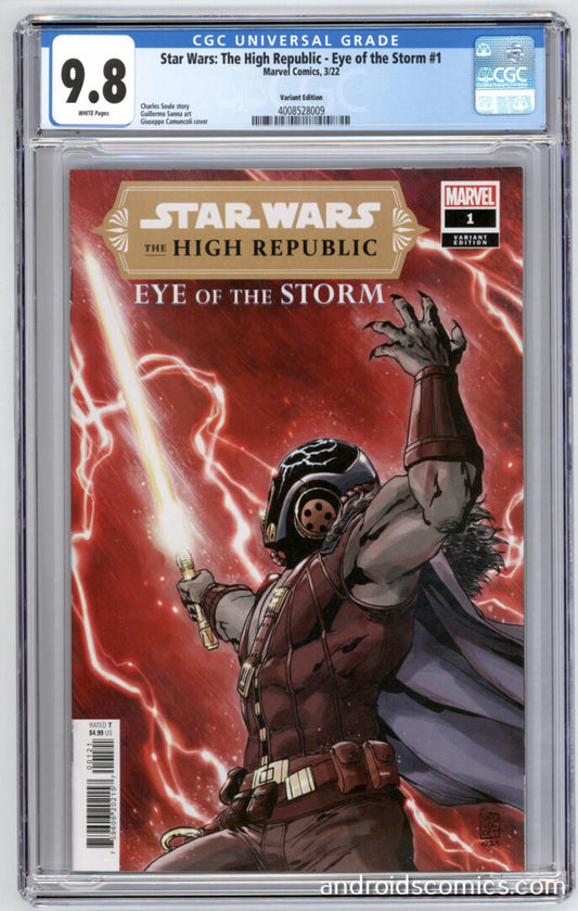 Star Wars  The High Republic  Eye of the Storm #1  CGC 9.8  Origin of Marchion Ro