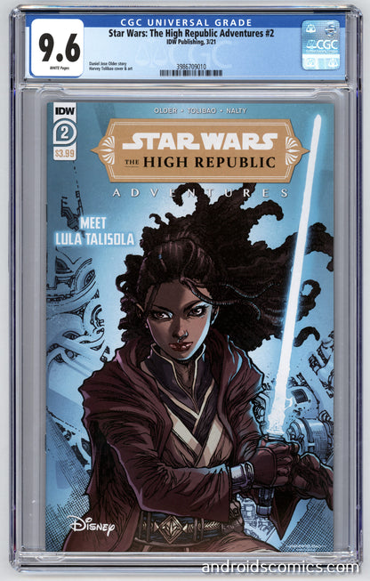 Star Wars the High Republic Adventures #2CGC 9.6 1st App. of Marchion Ro