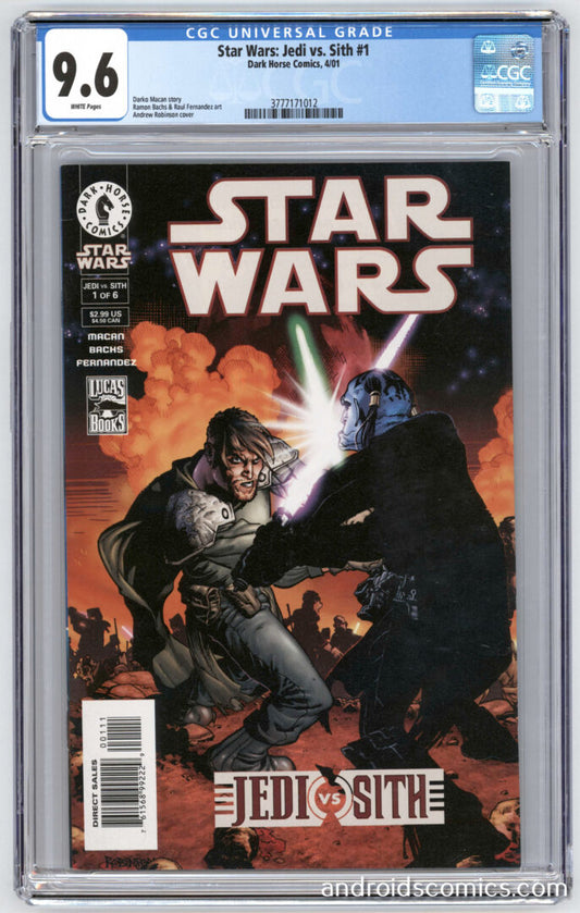 Star Wars Jedi vs. Sith #1  CGC 9.6 1st App. of Darth Bane