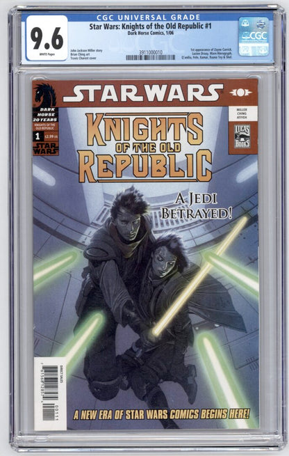 Star Wars  Knights of the Old Republic #1  CGC 9.6  1st App. of Zayne Carrick