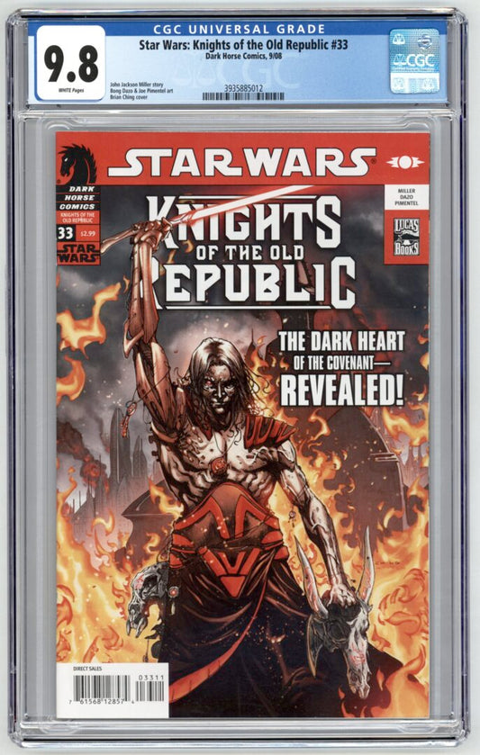Star Wars  Knights of the Old Republic #33  CGC 9.8
