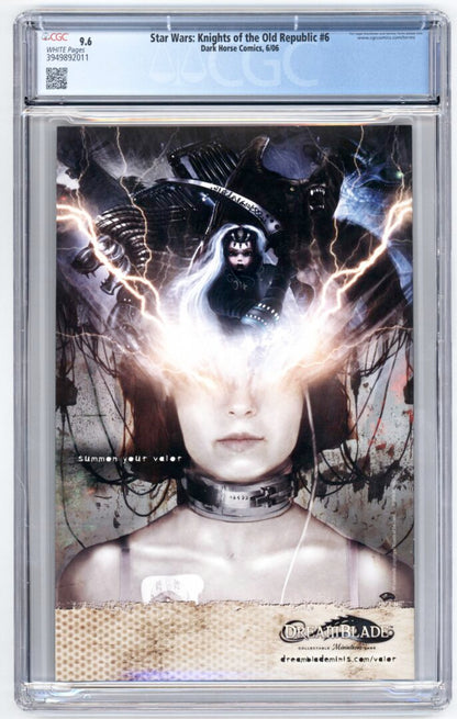 Star Wars Knight of the Old Republic #6  CGC 9.6