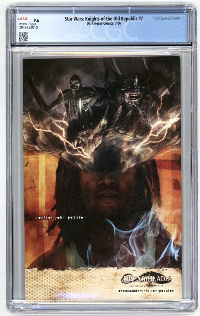 Star Wars Knights of the Old Republic #7  CGC 9.6 1st full app. of Rohlan Dyre