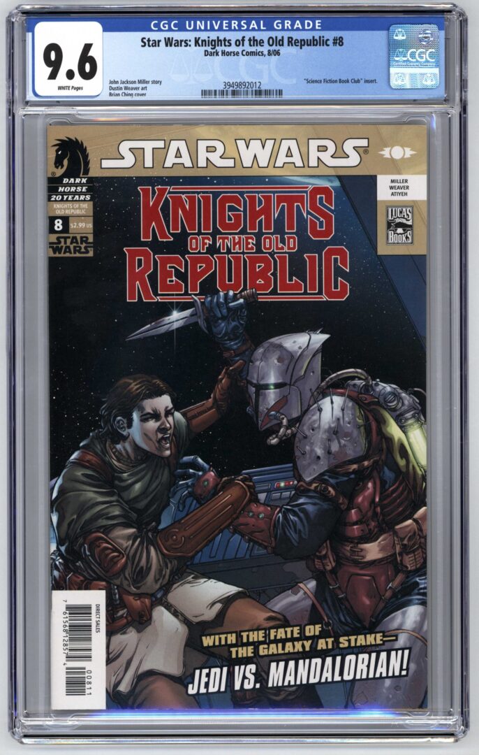 Star Wars Knights of the Old Republic #8  CGC 9.6  1st app. of Cassus Fett