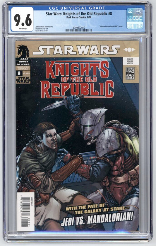 Star Wars Knights of the Old Republic #8  CGC 9.6  1st app. of Cassus Fett