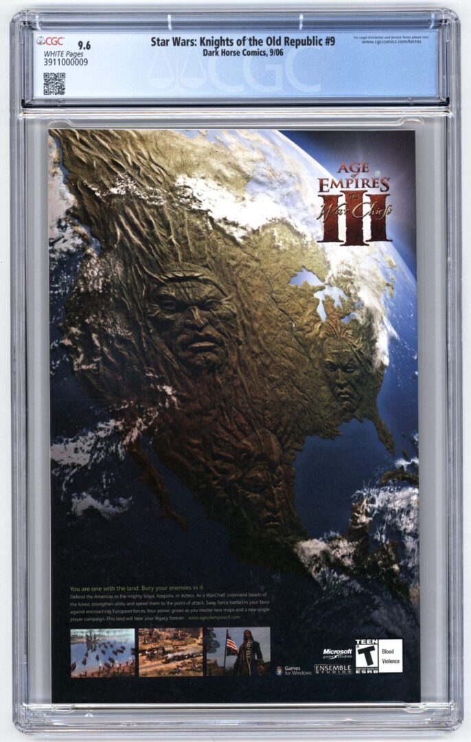 Star Wars Knights of the Old Republic #9  CGC 9.6  1st full App. of Revan