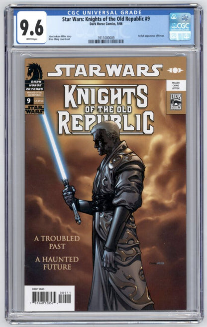 Star Wars Knights of the Old Republic #9  CGC 9.6  1st full App. of Revan