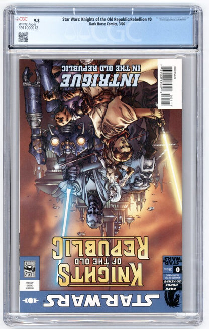 Star Wars Knights of the Old Republic/Rebellion #0  CGC 9.8  1st App. of Squint
