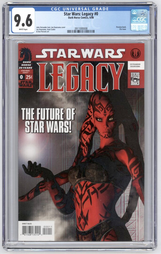 Star Wars Legacy #0  CGC 9.6