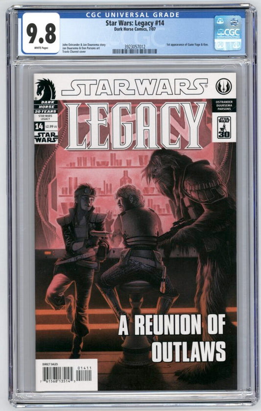Star Wars Legacy #14  CGC 9.8  1st appearance of  Gunn Yage & Kee