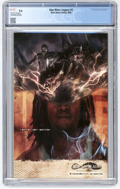 Star Wars Legacy #2  CGC 9.6  1st App. of Darth Talon