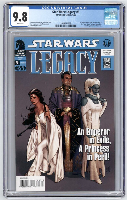 Star Wars Legacy #3  CGC 9.8  1st app. of Rav, Antares, Oron, & Roan Fel