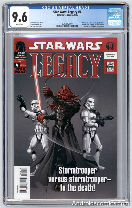 Star Wars Legacy #4  CGC 9.6  1st app. of Hondo Karr