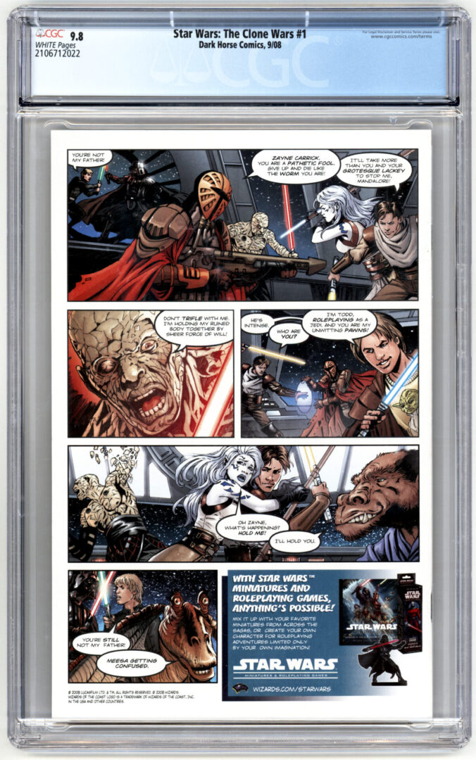 Star Wars: The Clone Wars #1  CGC 9.8  1st App. of Ahsoka Tano
