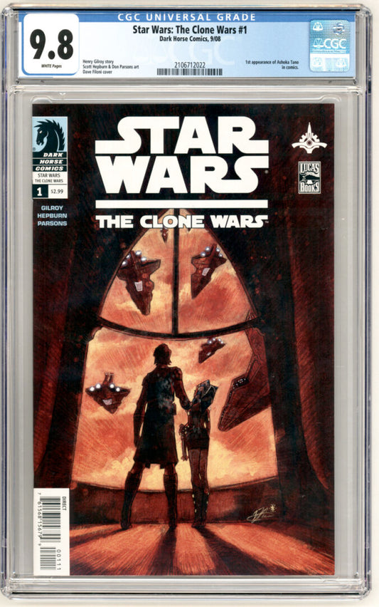 Star Wars: The Clone Wars #1  CGC 9.8  1st App. of Ahsoka Tano