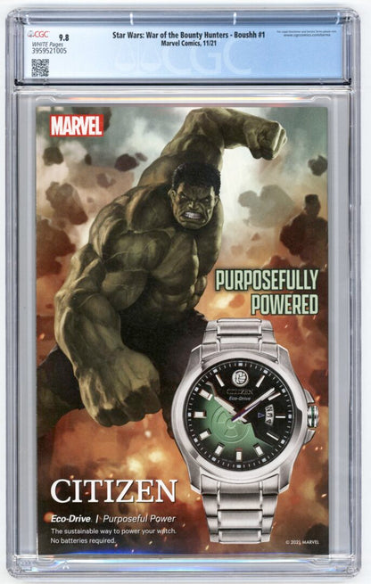 Star Wars War of the Bounty Hunters - Boushh #1 CGC 9.8