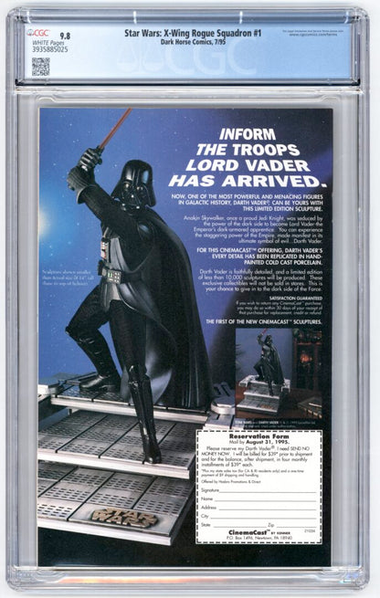 Star Wars X-Wing Rogue Squadron #1  CGC 9.8