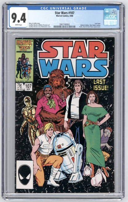 Star Wars #107  CGC 9.4  Last Issue