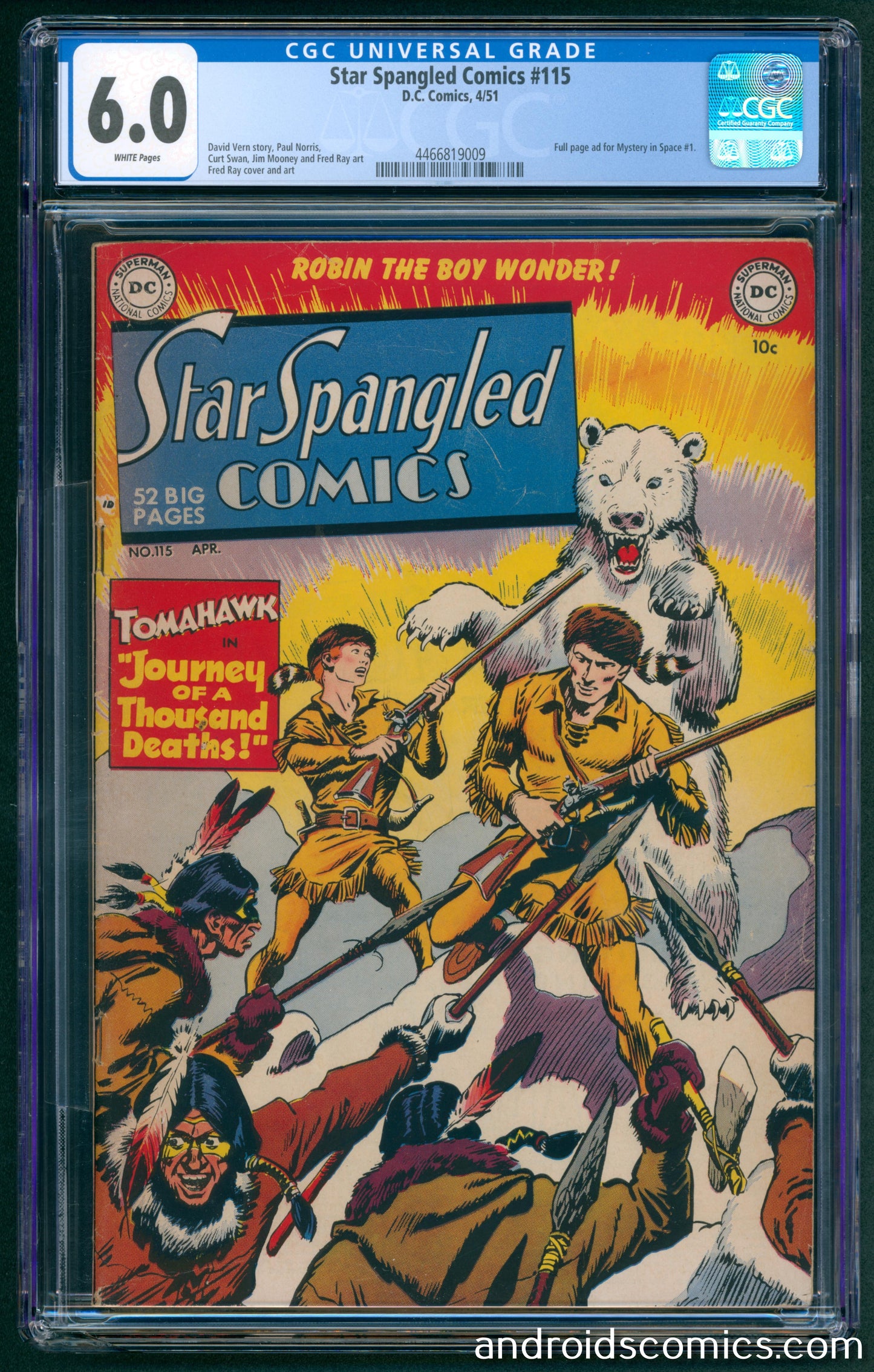 Star Spangled Comics #115 CGC 6.0