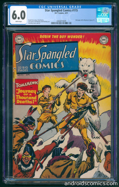 Star Spangled Comics #115 CGC 6.0
