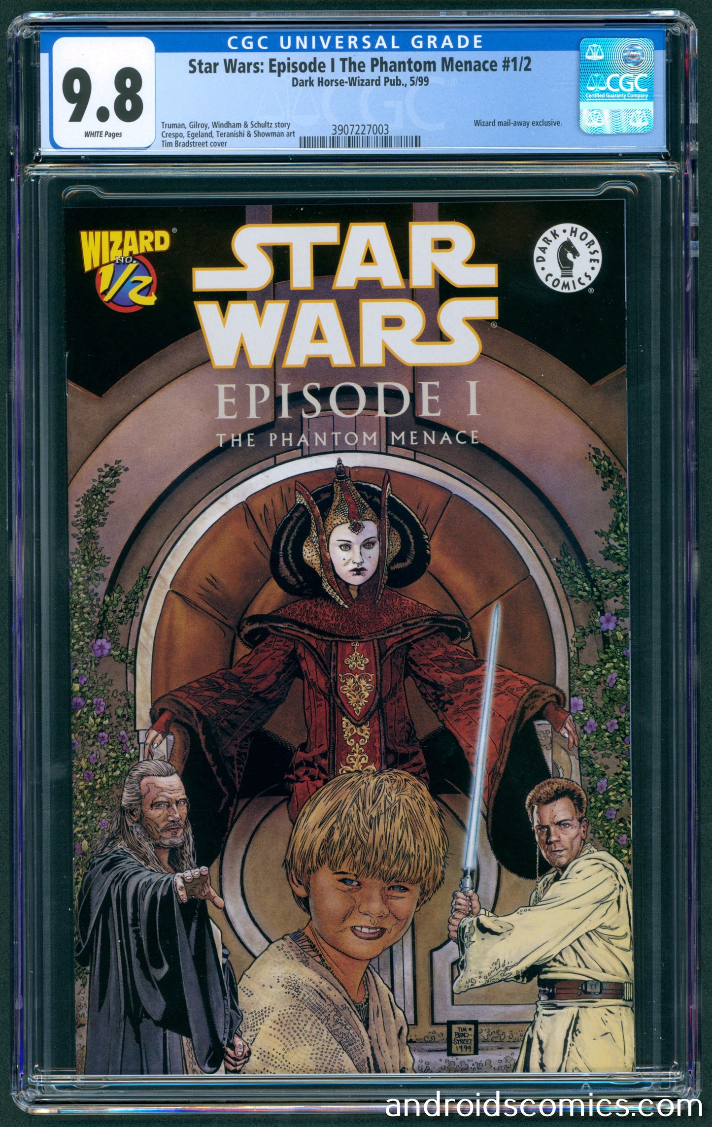 Star Wars  Episode IThe Phantom Menace #1/2  CGC 9.8  1st App. of Qui-Gon Jinn