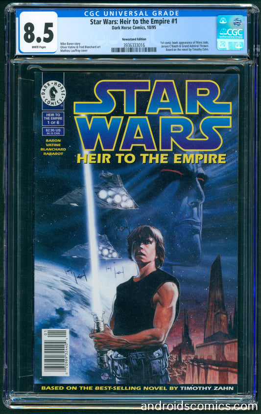 Star Wars Heir to the Empire #1  CGC 8.5  1st App. of Thrawn Newsstand