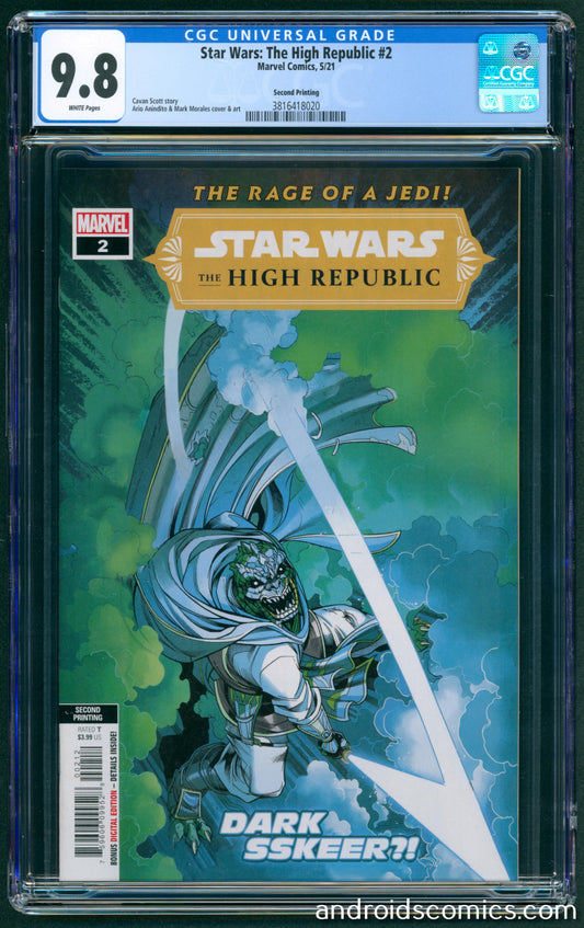 Star Wars High Republic #2 2nd Print  CGC 9.8
