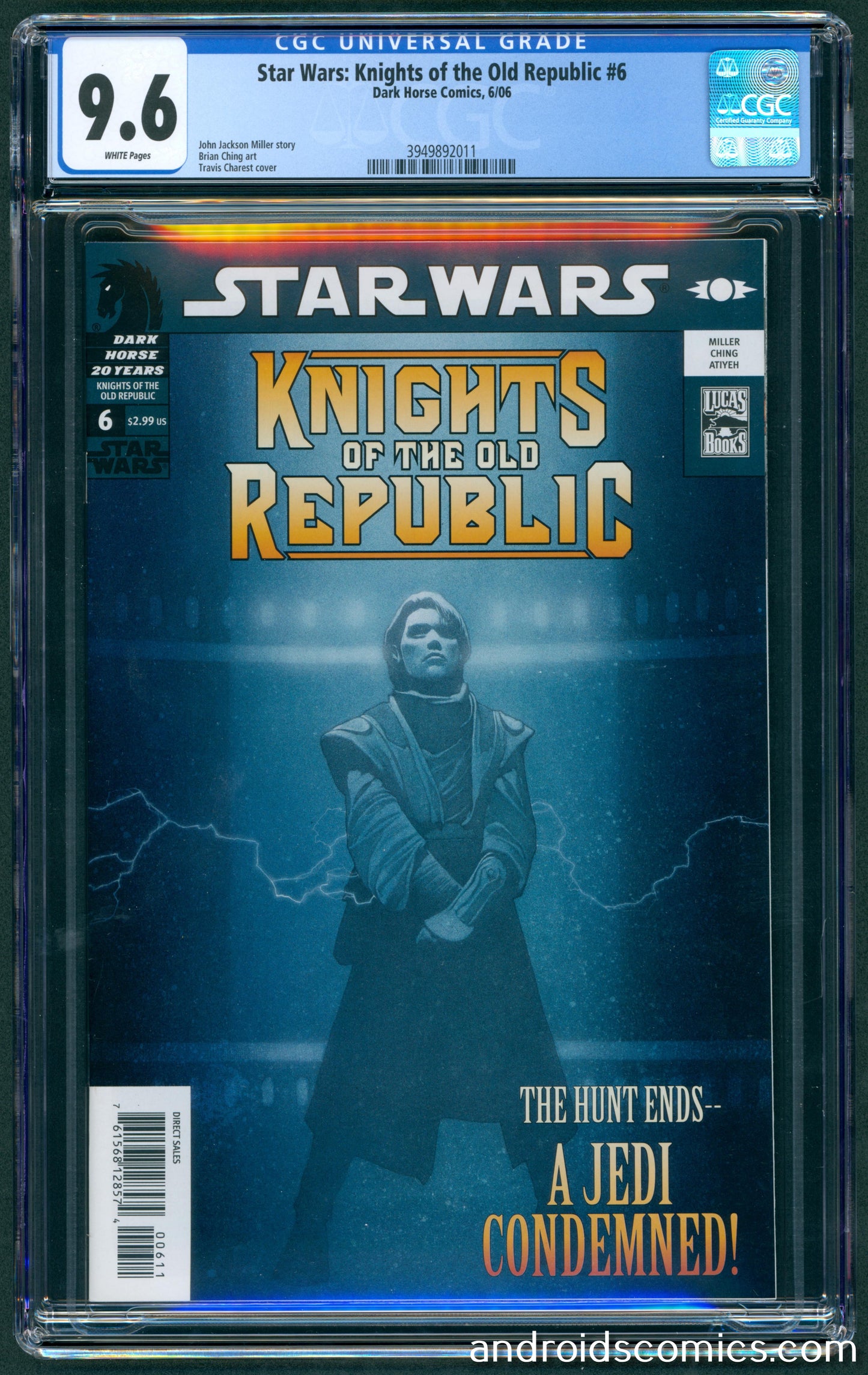 Star Wars Knight of the Old Republic #6  CGC 9.6