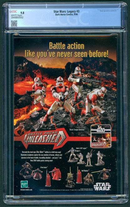 Star Wars Legacy #3  CGC 9.8  1st app. of Rav, Antares, Oron, & Roan Fel