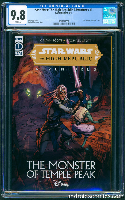 Star Wars The High Republic Adventures The Monster of Temple Peak #1  CGC 9.8