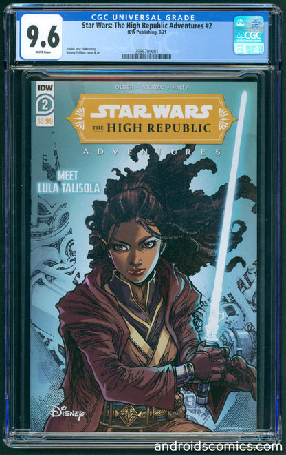 Star Wars High Republic Adventures #2  CGC 9.6  1st App. of Marchion Ro